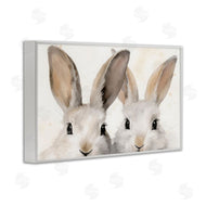 Petal Prints Design | Two Peeking Rabbits