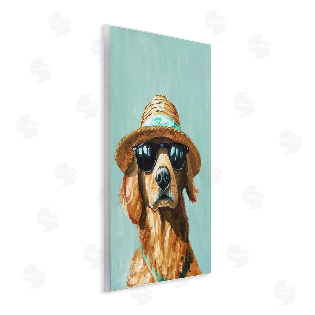Beach Ready Dog Wood Plaque Wall Art, Home Decor by Petals Prints Design