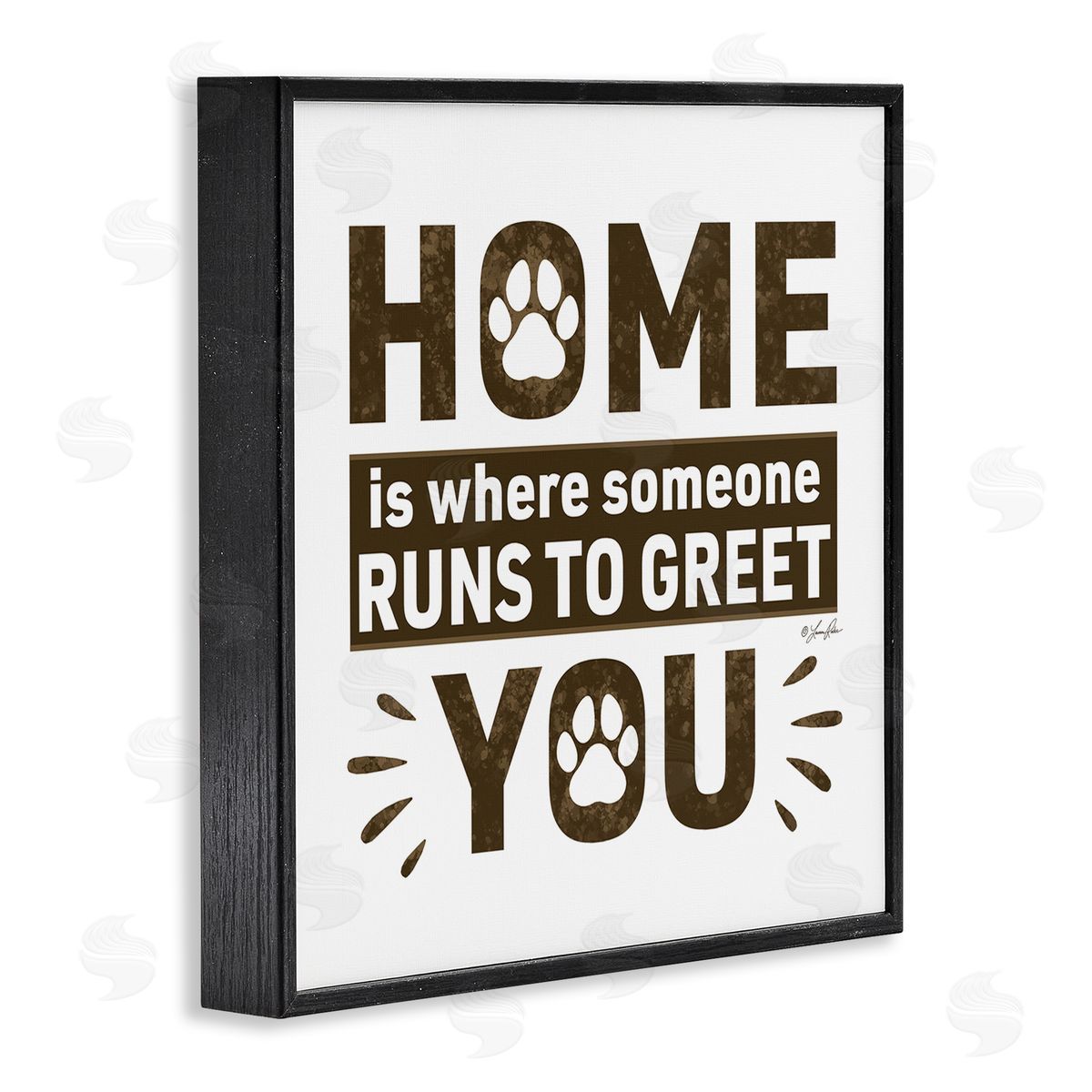 Heartwarming Pet Phrase Black Frame Print Wall Art, Home Decor by Lauren Rader