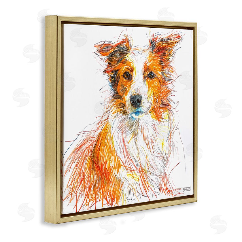 Roozbeh Bahramali | Collie Dog Sketch Style