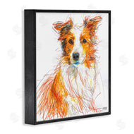 Roozbeh Bahramali | Collie Dog Sketch Style