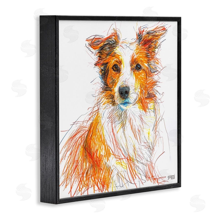 Roozbeh Bahramali | Collie Dog Sketch Style
