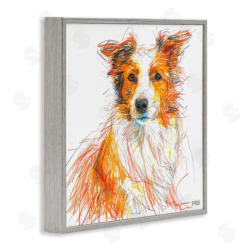 Roozbeh Bahramali | Collie Dog Sketch Style
