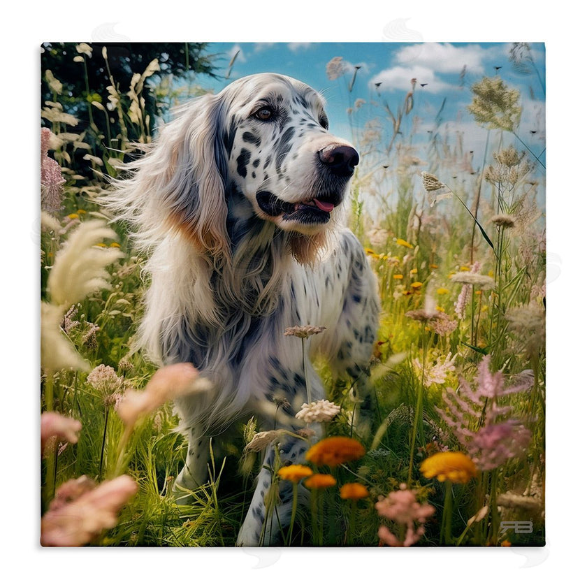 Roozbeh Bahramali | Happy Dog Among Flowers