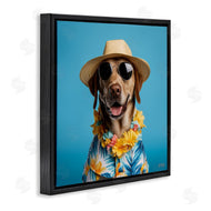 Roozbeh Bahramali | Dog with Aloha Shirt