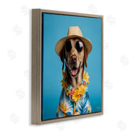 Roozbeh Bahramali | Dog with Aloha Shirt