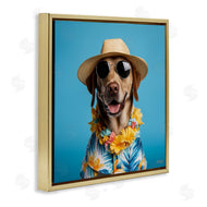 Roozbeh Bahramali | Dog with Aloha Shirt