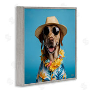 Roozbeh Bahramali | Dog with Aloha Shirt