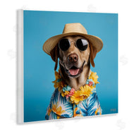 Roozbeh Bahramali | Dog with Aloha Shirt