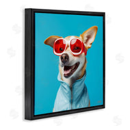 Roozbeh Bahramali | Stylish Dog on Blue