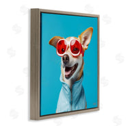 Roozbeh Bahramali | Stylish Dog on Blue