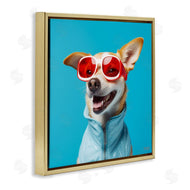 Roozbeh Bahramali | Stylish Dog on Blue