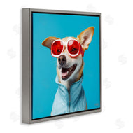 Roozbeh Bahramali | Stylish Dog on Blue