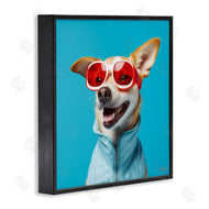 Roozbeh Bahramali | Stylish Dog on Blue