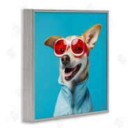 Roozbeh Bahramali | Stylish Dog on Blue