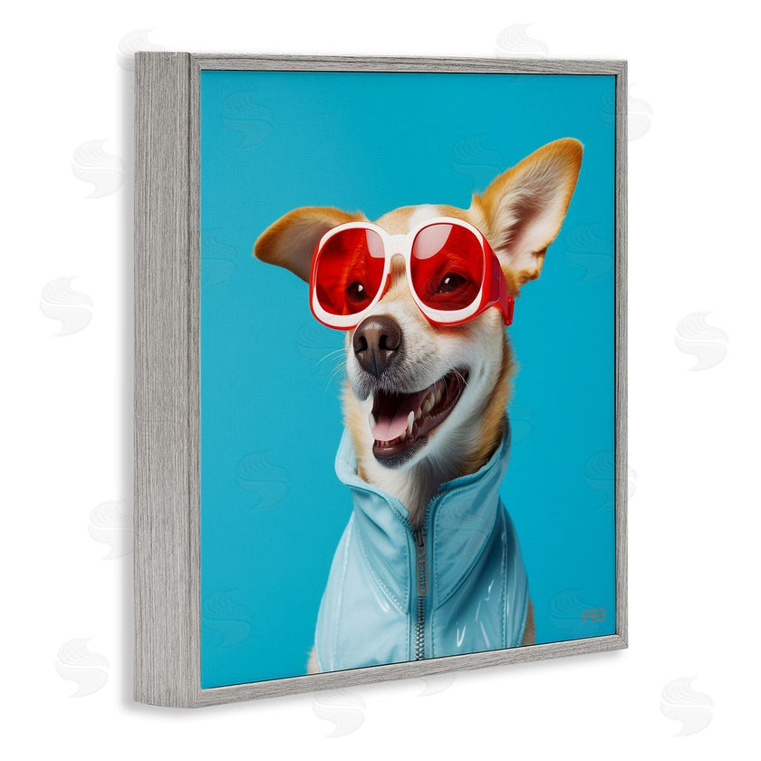 Roozbeh Bahramali | Stylish Dog on Blue