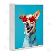 Roozbeh Bahramali | Stylish Dog on Blue