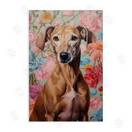 Roozbeh Bahramali | Greyhound on Florals