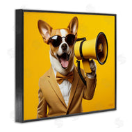 Roozbeh Bahramali | Dog with Yellow Megaphone
