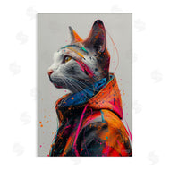 Roozbeh Bahramali | Paint Splatter Cat