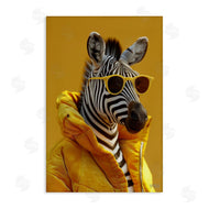 Roozbeh Bahramali | Bold Zebra in Yellow