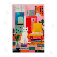 Roozbeh Bahramali | Cat in Eclectic Interior