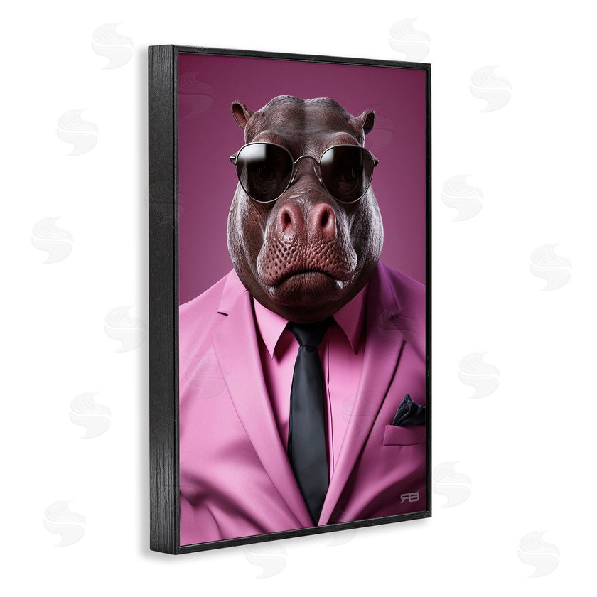 Roozbeh Bahramali | Strong Hippo Purple Suit