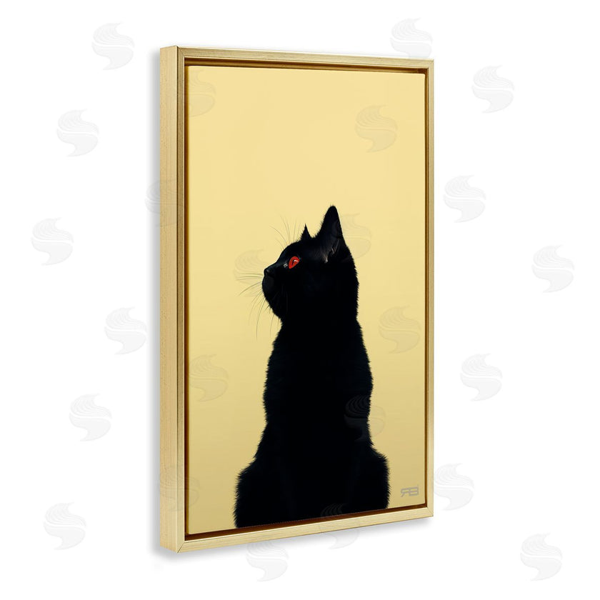 Roozbeh Bahramali | Black Cat on Yellow