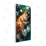 Roozbeh Bahramali | Cat Sleeping in Meadow