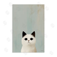 Roozbeh Bahramali | Peeking White Kitten