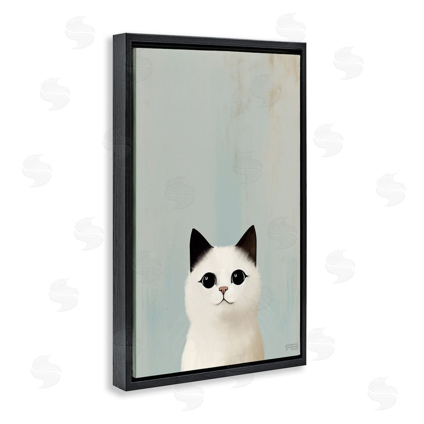 Roozbeh Bahramali | Peeking White Kitten