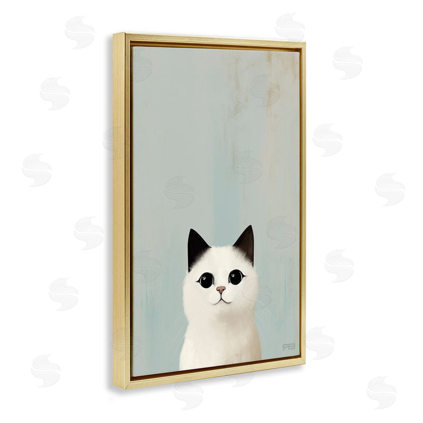 Roozbeh Bahramali | Peeking White Kitten