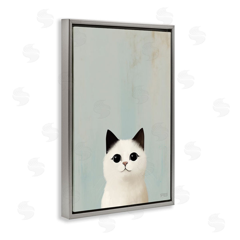 Roozbeh Bahramali | Peeking White Kitten