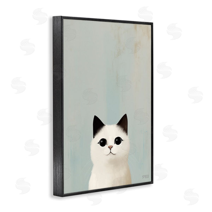 Roozbeh Bahramali | Peeking White Kitten