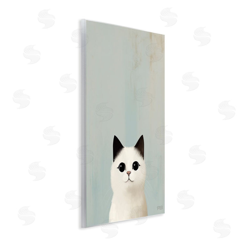 Roozbeh Bahramali | Peeking White Kitten