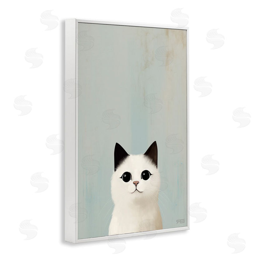 Roozbeh Bahramali | Peeking White Kitten