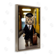 Roozbeh Bahramali | Traveler Kitten and Briefcase