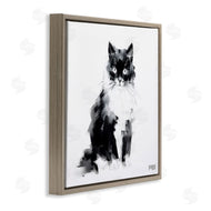 Roozbeh Bahramali | Abstract Black and White Cat