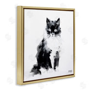 Roozbeh Bahramali | Abstract Black and White Cat