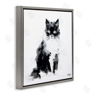 Roozbeh Bahramali | Abstract Black and White Cat