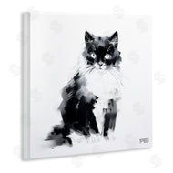 Roozbeh Bahramali | Abstract Black and White Cat