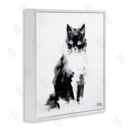 Roozbeh Bahramali | Abstract Black and White Cat