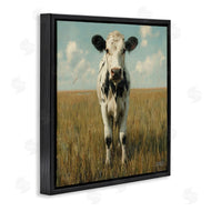 Roozbeh Bahramali | Cow in Verdant Field