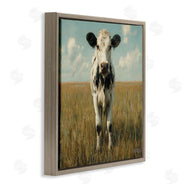 Roozbeh Bahramali | Cow in Verdant Field