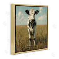 Roozbeh Bahramali | Cow in Verdant Field