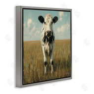 Roozbeh Bahramali | Cow in Verdant Field