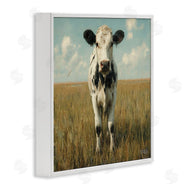 Roozbeh Bahramali | Cow in Verdant Field