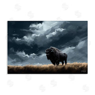Roozbeh Bahramali | Bison Silhouette with Clouds