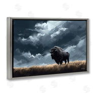 Roozbeh Bahramali | Bison Silhouette with Clouds