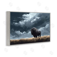 Roozbeh Bahramali | Bison Silhouette with Clouds